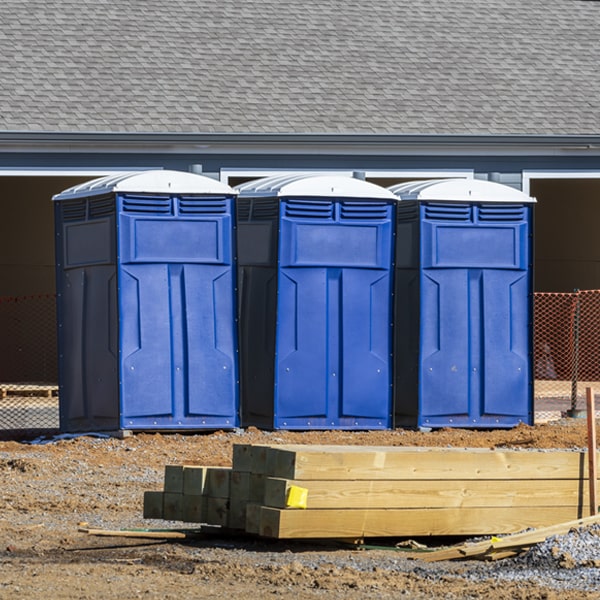 what is the cost difference between standard and deluxe portable toilet rentals in Oakley CA